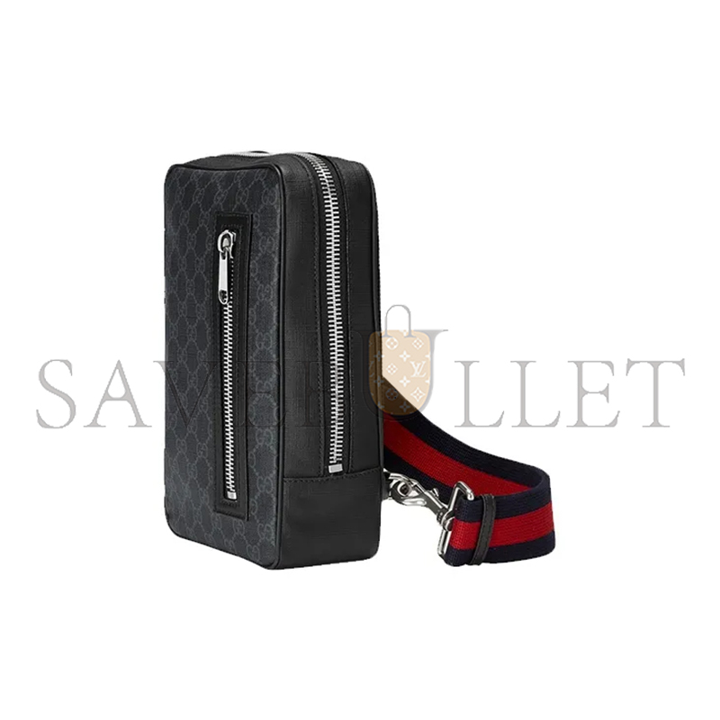 GUCCI GG BLACK BELT BAG 478325 (27*17*8.5cm)